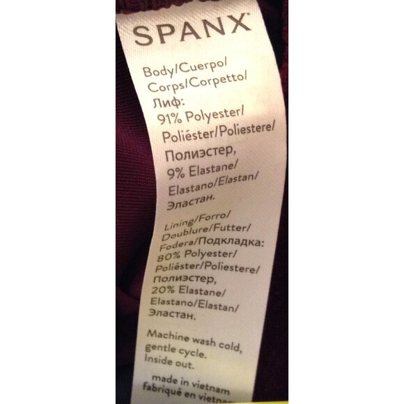 Spanx Leggings Wn M Burgundy Velvet Velour Slimming Pull On Stretch Athleisure - Picture 13 of 14